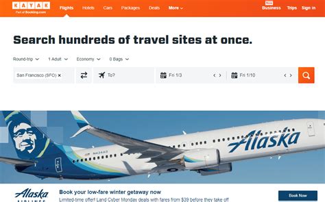 airline websites kayak.